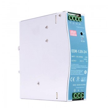 Zasilacz na szynę din 24v MeanWell EDR-120-24 24VDC 120W 5A