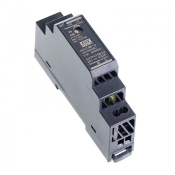 Zasilacz na szynę din 24v MeanWell HDR-15-24 15W 0,63A ultra smukły kształt stopnia