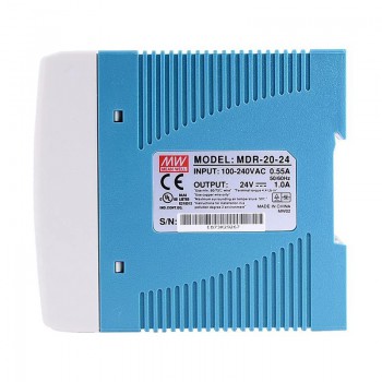 Zasilacz na szynę din 24v Meanwell MDR-20-24 1A 20W