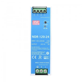 Zasilacz na szynę din 24v Meanwell NDR-120-24 5A 120W