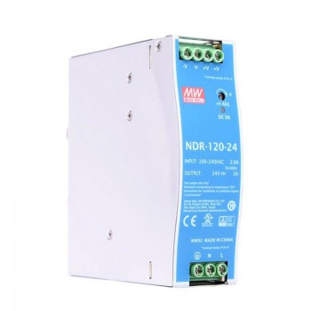 Zasilacz na szynę din 24v Meanwell NDR-120-24 5A 120W