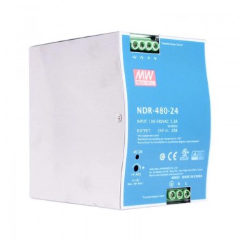 Zasilacz na szynę din 24v Meanwell NDR-480-24 20A 480W