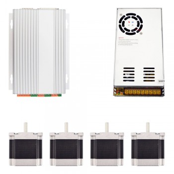 Zestaw frezarki CNC 4-osiowej 1,26 Nm (silnik krokowy Nema 23 + sterownik TB6560 + zasilacz impulsowy)