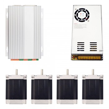 Zestaw frezarki CNC 4-osiowej 1,9 Nm (silnik krokowy Nema 23 + sterownik TB6560 + zasilacz impulsowy)