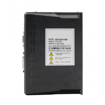 Zestaw silnik serwo z sterownik, 0,4 kW 48 V DC 60ASM4001024C+MCAC825 1,27 Nm 60 x 60 mm z 1024-liniowym enkoderem magnetycznym