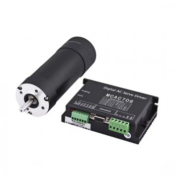 Zestaw silnik serwo z sterownik, 60 W 24 V DC 58JZS0630AS+MACA706 Φ58 mm 0,72 Nm 3000 obr./min