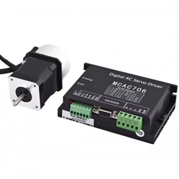 Zestaw silnik serwo z sterownik, Nema 17 DC 64W 24 V 3,13 A 0,2 Nm 3000 obr./min 42 x 42 mm z enkoderem 1000 linii