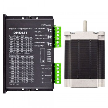 Zestaw silnika krokowego Nema 23 + sterownik 1,9 Nm 1-DM542T-23HS30 silnik krokowy ze sterownikiem