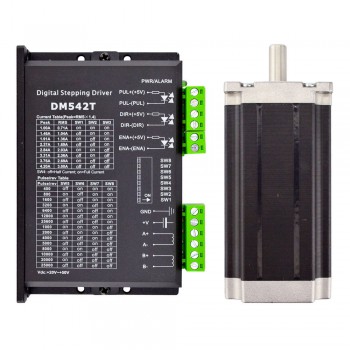 Zestaw sterownika silnika krokowego Nema 23 3,0 Nm 1-DM542T-23HS45 Zestaw CNC 1-osiowy
