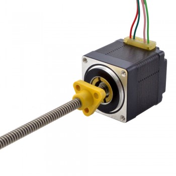 Zewnętrzny liniowy silnik krokowy NEMA 11 11E13S1004FD5-150RS skok na obrót 1,27mm skok 150mm
