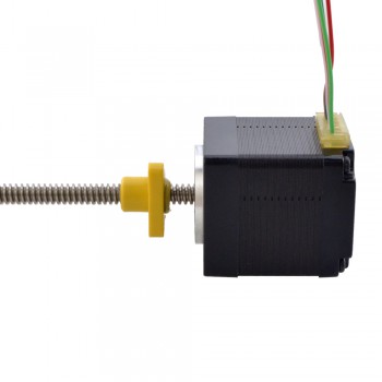 Zewnętrzny liniowy silnik krokowy NEMA 11 11E13S1004FD5-150RS skok na obrót 1,27mm skok 150mm