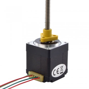 Zewnętrzny liniowy silnik krokowy NEMA 11 11E13S1004FD5-150RS skok na obrót 1,27mm skok 150mm
