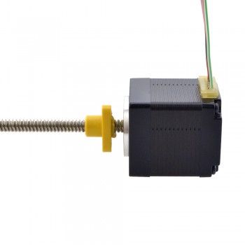 Zewnętrzny liniowy silnik krokowy NEMA 11 11E13S1004GD5-150RS skok na obrót 2,54mm skok 150mm