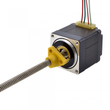 Zewnętrzny liniowy silnik krokowy NEMA 11 11E13S1004GD5-150RS skok na obrót 2,54mm skok 150mm