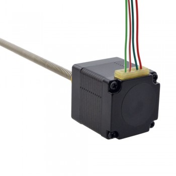 Zewnętrzny liniowy silnik krokowy NEMA 11 11E13S1004GD5-150RS skok na obrót 2,54mm skok 150mm
