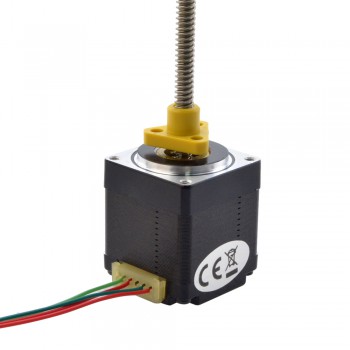 Zewnętrzny liniowy silnik krokowy NEMA 11 11E13S1004GD5-150RS skok na obrót 2,54mm skok 150mm