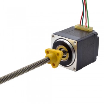 Zewnętrzny liniowy silnik krokowy NEMA 11 11E13S1004HD5-150RS skok na obrót 5,08mm skok 150mm