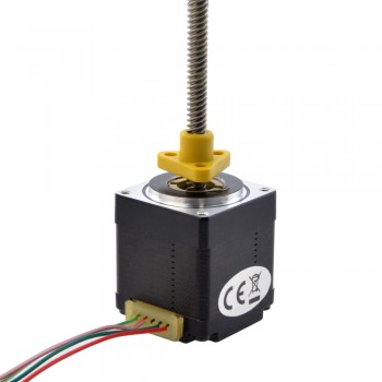 Zewnętrzny liniowy silnik krokowy NEMA 11 11E13S1004HD5-150RS skok na obrót 5,08mm skok 150mm