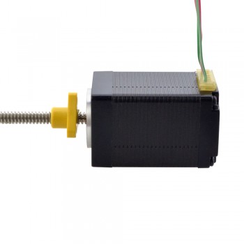 Zewnętrzny liniowy silnik krokowy NEMA 11 11E18S1004FD5-150RS skok na obrót 1,27mm skok 150mm