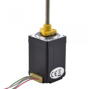 Zewnętrzny liniowy silnik krokowy NEMA 11 11E18S1004FD5-150RS skok na obrót 1,27mm skok 150mm