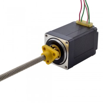 Zewnętrzny liniowy silnik krokowy NEMA 11 11E18S1004GD5-150RS skok na obrót 2,54mm skok 150mm