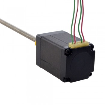 Zewnętrzny liniowy silnik krokowy NEMA 11 11E18S1004GD5-150RS skok na obrót 2,54mm skok 150mm