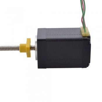 Zewnętrzny liniowy silnik krokowy NEMA 11 11E18S1004GD5-150RS skok na obrót 2,54mm skok 150mm