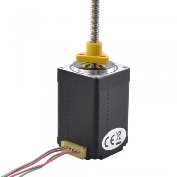 Zewnętrzny liniowy silnik krokowy NEMA 11 11E18S1004GD5-150RS skok na obrót 2,54mm skok 150mm