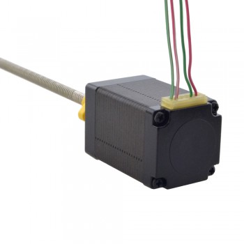 Zewnętrzny liniowy silnik krokowy NEMA 11 11E18S1004HD5-150RS skok na obrót 5,08mm skok 150mm