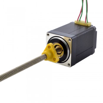 Zewnętrzny liniowy silnik krokowy NEMA 11 11E18S1004HD5-150RS skok na obrót 5,08mm skok 150mm
