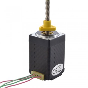 Zewnętrzny liniowy silnik krokowy NEMA 11 11E18S1004HD5-150RS skok na obrót 5,08mm skok 150mm