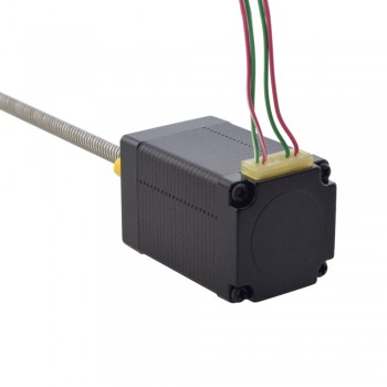 Zewnętrzny liniowy silnik krokowy NEMA 11 11E18S1004ND5-150RS skok na obrót 10,16mm skok 150mm