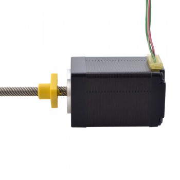 Zewnętrzny liniowy silnik krokowy NEMA 11 11E18S1004ND5-150RS skok na obrót 10,16mm skok 150mm