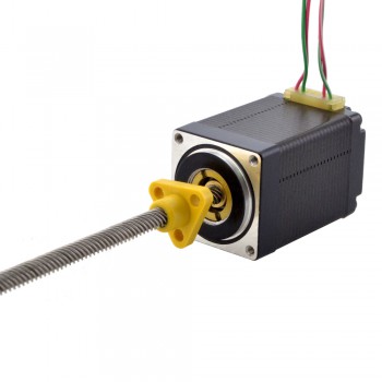 Zewnętrzny liniowy silnik krokowy NEMA 11 11E18S1004ND5-150RS skok na obrót 10,16mm skok 150mm
