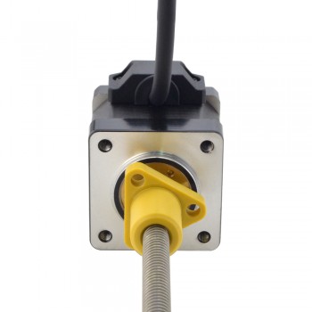 Zewnętrzny liniowy silnik krokowy NEMA 14 14E13S1504GF5-150RS skok na obrót 2,54mm skok 150mm