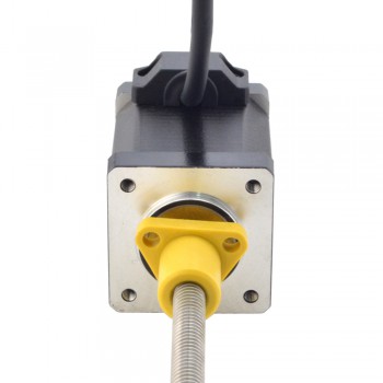 Zewnętrzny liniowy silnik krokowy NEMA 14 14E19S1504FF5-150RS skok na obrót 1,27mm skok 150mm