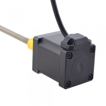 Zewnętrzny liniowy silnik krokowy NEMA 14 14E19S1504FF5-150RS skok na obrót 1,27mm skok 150mm
