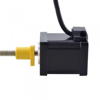 Zewnętrzny liniowy silnik krokowy NEMA 14 14E19S1504FF5-150RS skok na obrót 1,27mm skok 150mm