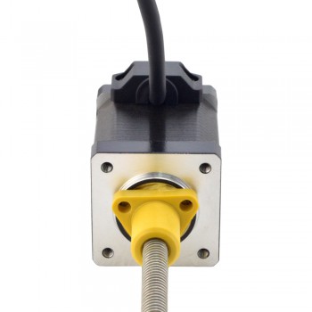 Zewnętrzny liniowy silnik krokowy NEMA 14 14E19S1504GF5-150RS skok na obrót 2,54mm skok 150mm