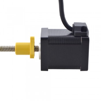 Zewnętrzny liniowy silnik krokowy NEMA 14 14E19S1504RF5-150RS skok na obrót 6,35mm skok 150mm