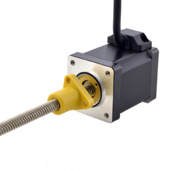 Zewnętrzny liniowy silnik krokowy NEMA 14 14E19S1504RF5-150RS skok na obrót 6,35mm skok 150mm