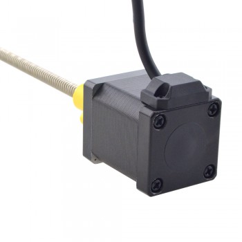 Zewnętrzny liniowy silnik krokowy NEMA 14 14E19S1504RF5-150RS skok na obrót 6,35mm skok 150mm