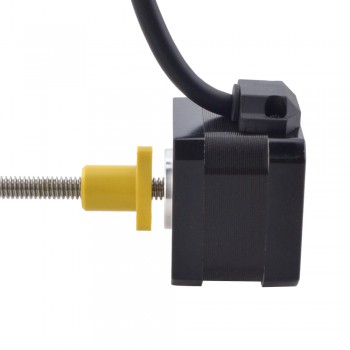 Zewnętrzny liniowy silnik krokowy NEMA 17 17E13S1504FF5-150RS skok na obrót 1,27mm skok 150mm