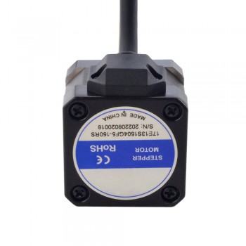 Zewnętrzny liniowy silnik krokowy NEMA 17 17E13S1504GF5-150RS skok na obrót 2,54mm skok 150mm