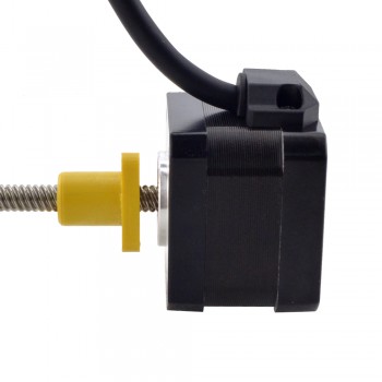 Zewnętrzny liniowy silnik krokowy NEMA 17 17E13S1504RF5-150RS skok na obrót 6,35mm skok 150mm