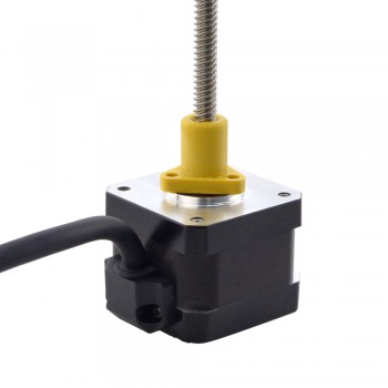 Zewnętrzny liniowy silnik krokowy NEMA 17 17E13S1504RF5-150RS skok na obrót 6,35mm skok 150mm