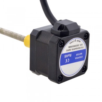 Zewnętrzny liniowy silnik krokowy NEMA 17 17E13S1504RF5-150RS skok na obrót 6,35mm skok 150mm