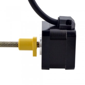 Zewnętrzny liniowy silnik krokowy NEMA 17 17E13S1504WF5-150RS skok na obrót 12,7mm skok 150mm