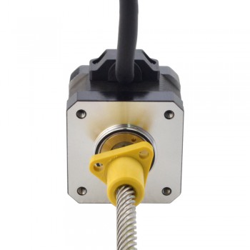Zewnętrzny liniowy silnik krokowy NEMA 17 17E13S1504YF5-150RS skok na obrót 25,4mm skok 150mm