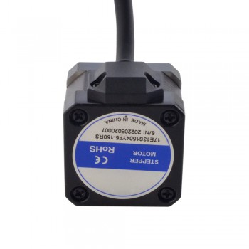 Zewnętrzny liniowy silnik krokowy NEMA 17 17E13S1504YF5-150RS skok na obrót 25,4mm skok 150mm